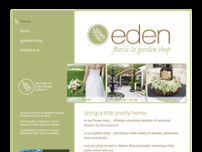 Eden Florist & Garden Shop website screenshot