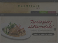 Marmalade Cafe website screenshot