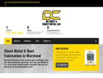 DC Duct & Sheet Metal, LLC website screenshot