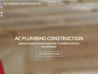 AC Plumbing Construction website screenshot