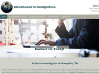 Bloodhound Investigations website screenshot