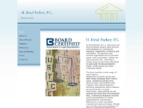 H. Brad Parker P. C. website screenshot