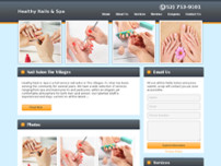 Healthy Nails & Spa website screenshot