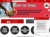 Website Screenshot Gordon Restaurant Market