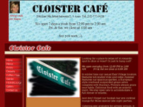 The Cloister Cafe website screenshot