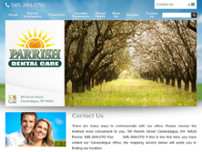 Parrish Dental Care -  Patricia L. Carlson  DDS,MPH website screenshot