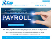 Zap Payroll website screenshot