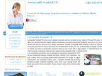 Screenshot for http://txlocksmithtomball.com/