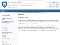 TAX SOLUTIONS USA website screenshot