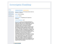 Sovereignty Plumbing website screenshot