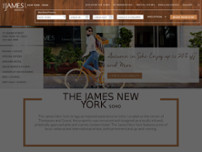 The James New York website screenshot