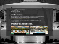 Viceroy Palm Springs website screenshot