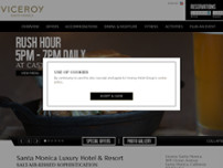 Viceroy Santa Monica website screenshot