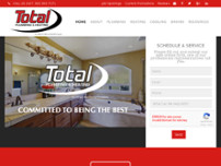 Total Plumbing Inc website screenshot