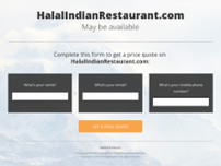 Halal Indian Restaurant website screenshot