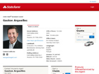 Gaston Arguelles - State Farm Insurance Agent website screenshot