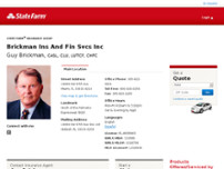 Guy Brickman CLU ChFC CASL - State Farm Insurance Agent website screenshot