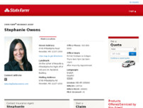 Stephanie Ownes- State Farm Insurance Agent website screenshot