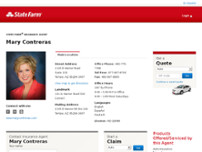Mary Contreras - State Farm Insurance Agent website screenshot