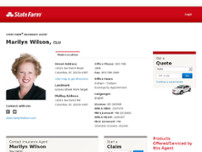 Marilyn Wilson - State Farm Insurance Agent website screenshot