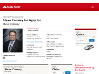 Steve Conway - State Farm Insurance Agent website screenshot