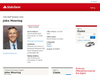 John Mooring - State Farm Insurance Agent website screenshot