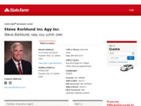 Steve Borklund - State Farm Insurance Agent website screenshot