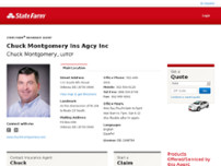 Chuck Montgomery- State Farm Insurance Agent website screenshot