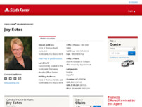 Joy Estes State Farm website screenshot