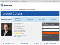 Cuccia Insurance Agency website screenshot