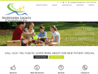 Northern Lights Chiropractic & Spinal Disc Regeneration Center website screenshot