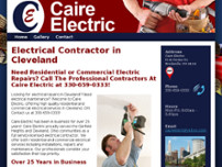 Caire Electric website screenshot