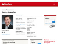 Gaston Arguelles - State Farm Insurance Agent website screenshot