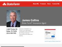 Jim Collins - State Farm Agent website screenshot