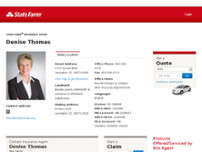 Denise Thomas - State Farm Insurance Agent website screenshot