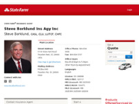 Steve Borklund - State Farm Insurance Agent website screenshot