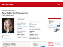 Tami Satterfield - State Farm Insurance Agent website screenshot