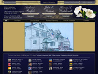 John E Roberts Funeral Home website screenshot