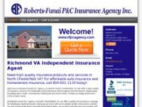 Roberts-Funai P & C Agency Inc website screenshot
