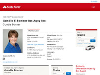 Gundie Bonner - State Farm Insurance Agent website screenshot