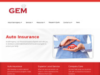 Gem Agency website screenshot