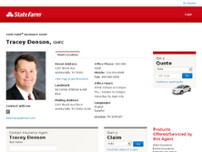 Tracey Denson - State Farm Insurance Agent website screenshot