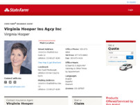 Virginia Hooper State Farm Insurance Agent website screenshot