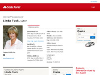 Linda Tuck - State Farm Insurance Agent website screenshot