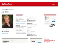 Joy Estes State Farm website screenshot