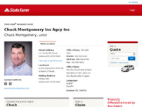 Chuck Montgomery- State Farm Insurance Agent website screenshot