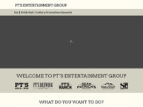 PT's Pub website screenshot