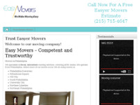Easyer Movers website screenshot