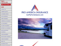 Pro America Insurance Agency, Inc website screenshot