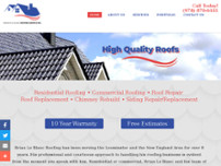 Brian M LeBlanc Roofing Inc website screenshot